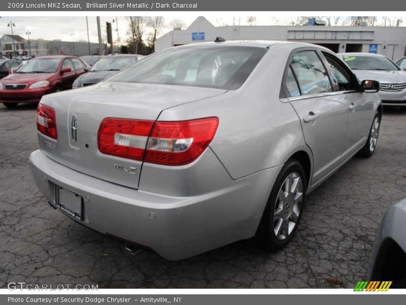 Brilliant Silver Metallic / Dark Charcoal 2009 Lincoln MKZ Sedan