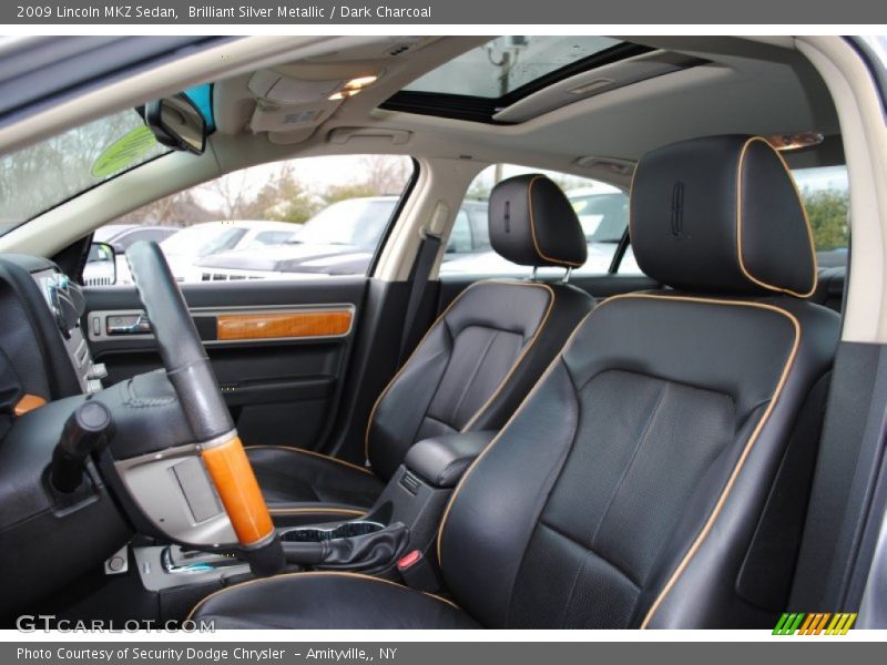 Brilliant Silver Metallic / Dark Charcoal 2009 Lincoln MKZ Sedan