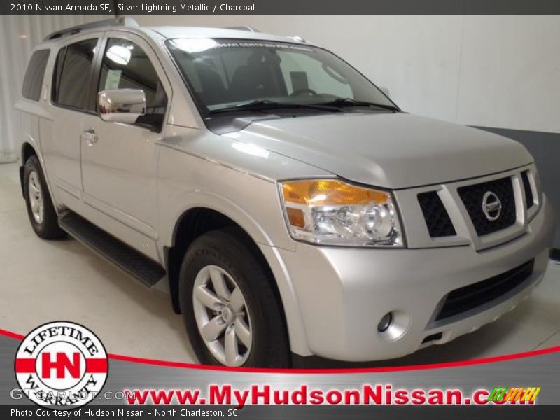 Silver Lightning Metallic / Charcoal 2010 Nissan Armada SE