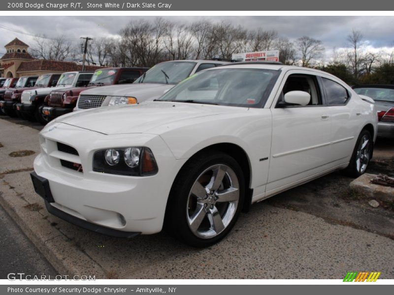 Stone White / Dark Slate Gray 2008 Dodge Charger R/T