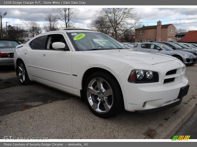 Stone White / Dark Slate Gray 2008 Dodge Charger R/T