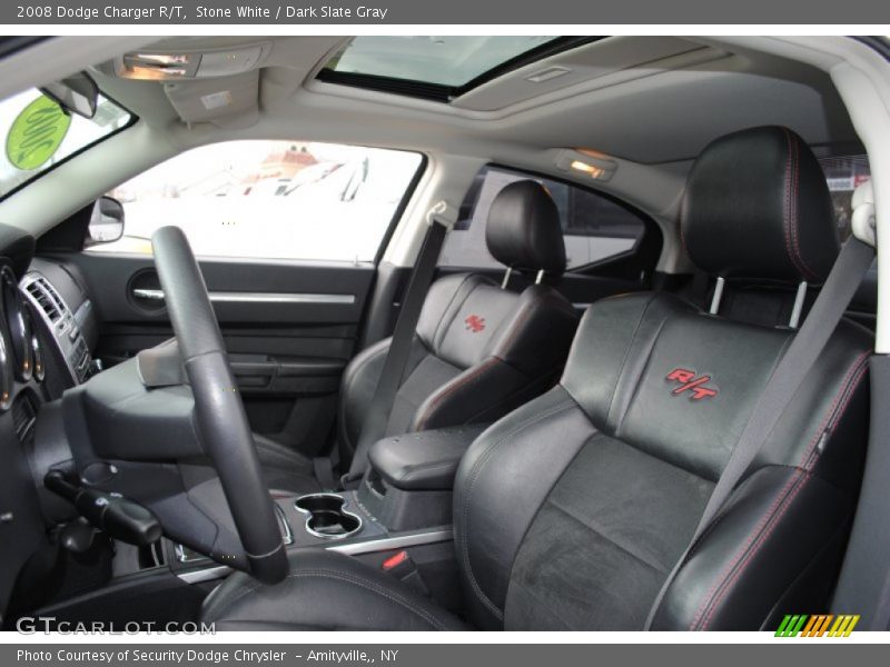 Stone White / Dark Slate Gray 2008 Dodge Charger R/T