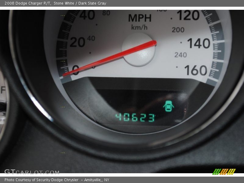 Stone White / Dark Slate Gray 2008 Dodge Charger R/T