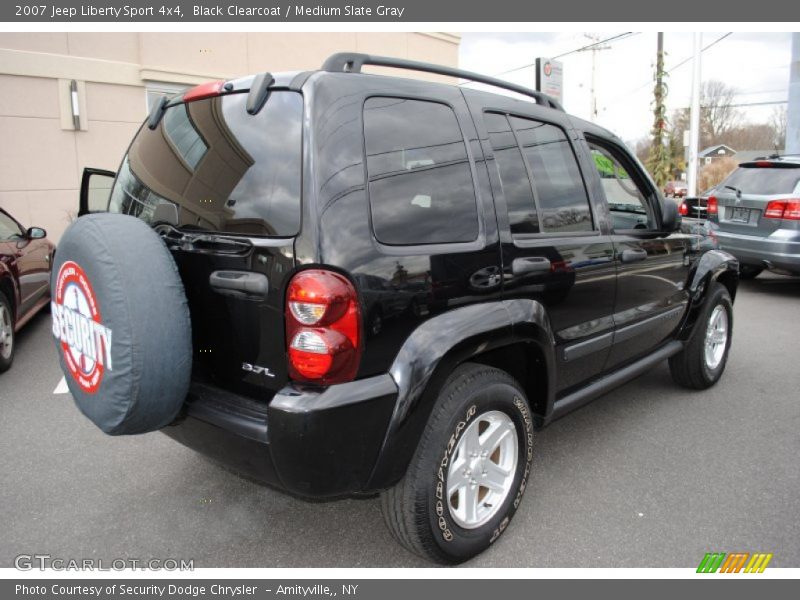 Black Clearcoat / Medium Slate Gray 2007 Jeep Liberty Sport 4x4