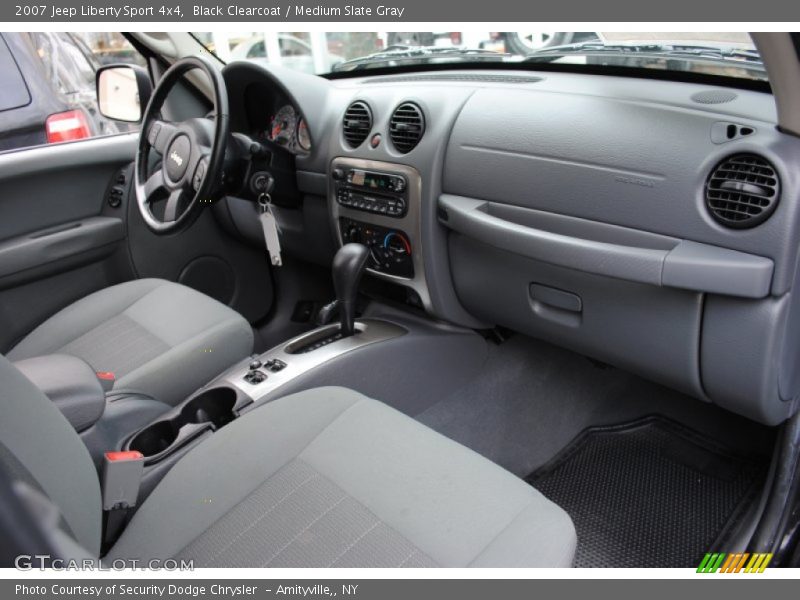 Black Clearcoat / Medium Slate Gray 2007 Jeep Liberty Sport 4x4