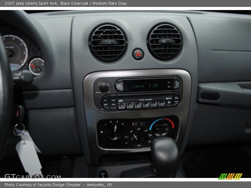 Black Clearcoat / Medium Slate Gray 2007 Jeep Liberty Sport 4x4