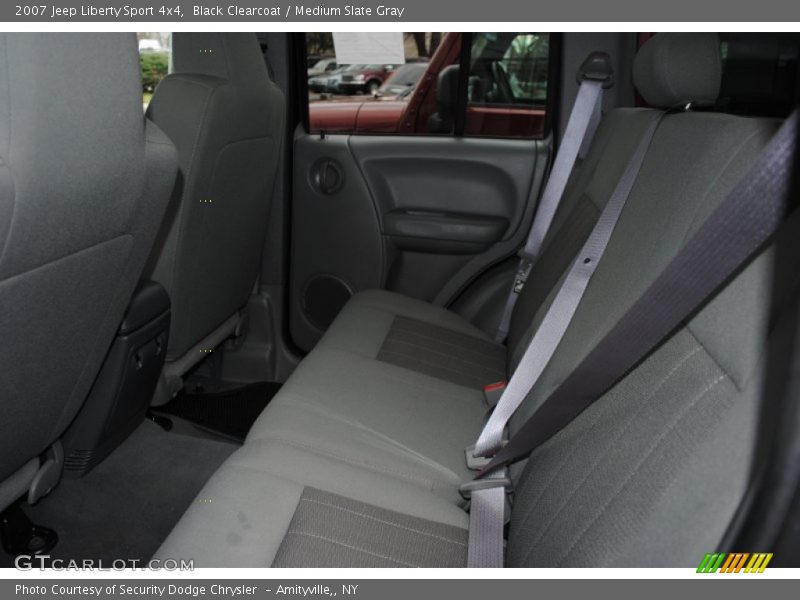 Black Clearcoat / Medium Slate Gray 2007 Jeep Liberty Sport 4x4
