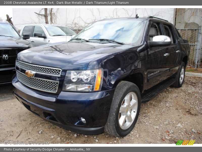 Dark Blue Metallic / Dark Titanium/Light Titanium 2008 Chevrolet Avalanche LT 4x4