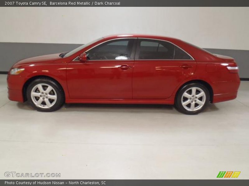Barcelona Red Metallic / Dark Charcoal 2007 Toyota Camry SE
