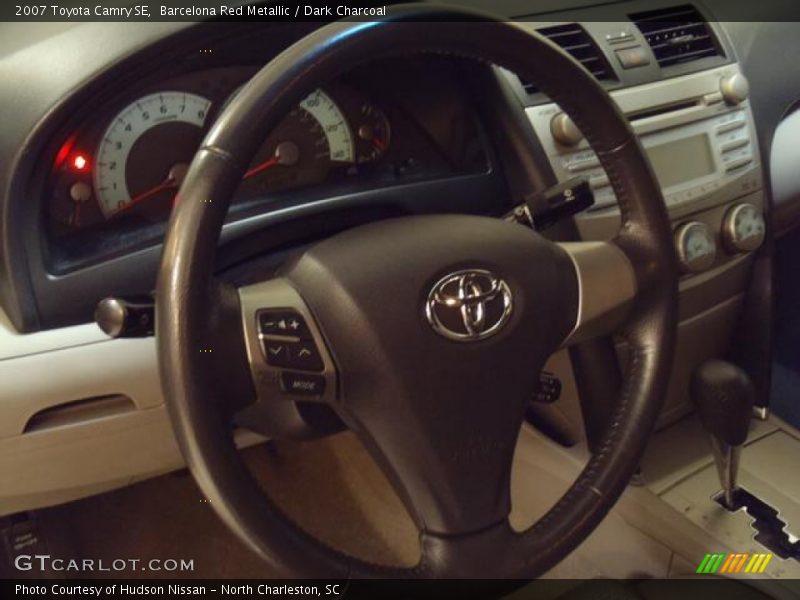 Barcelona Red Metallic / Dark Charcoal 2007 Toyota Camry SE