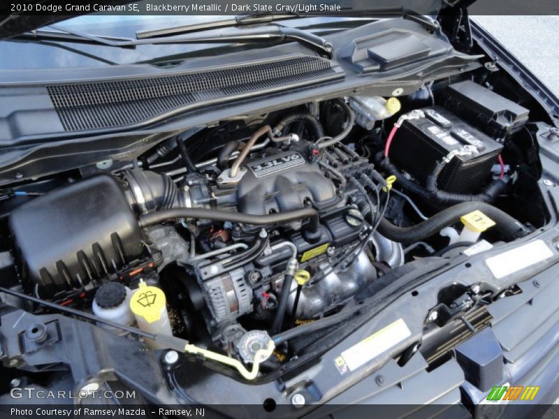 Blackberry Metallic / Dark Slate Gray/Light Shale 2010 Dodge Grand Caravan SE