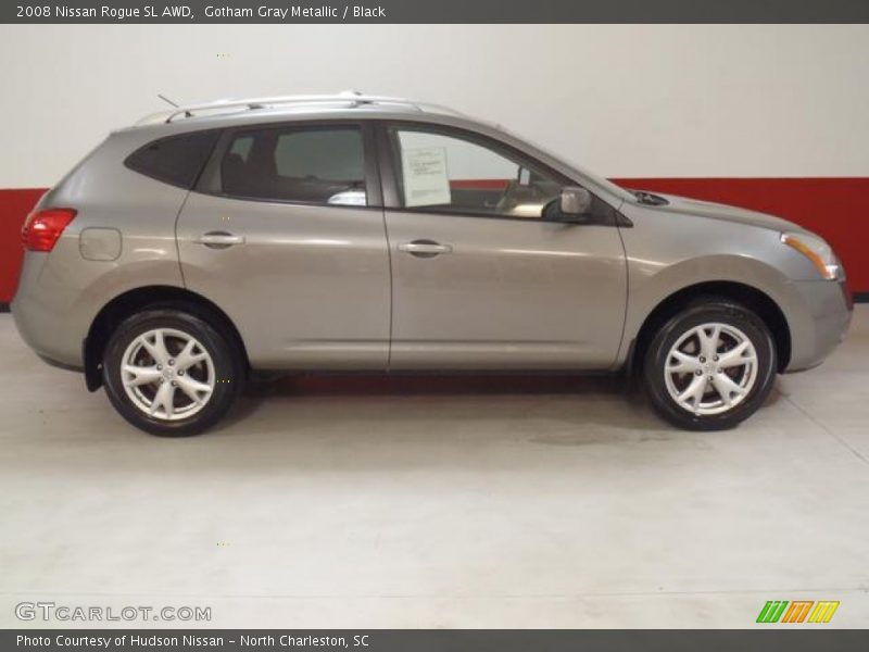 Gotham Gray Metallic / Black 2008 Nissan Rogue SL AWD