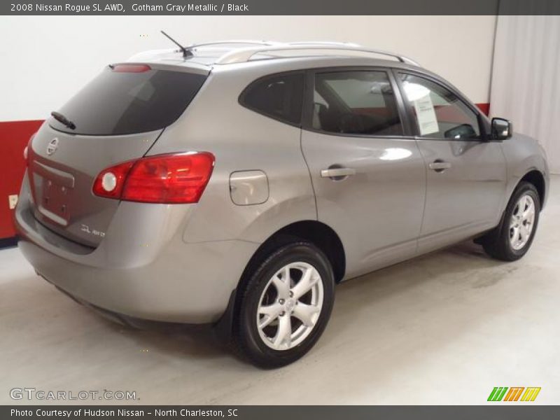 Gotham Gray Metallic / Black 2008 Nissan Rogue SL AWD