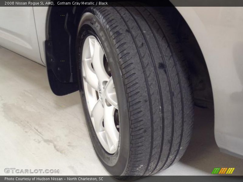 Gotham Gray Metallic / Black 2008 Nissan Rogue SL AWD