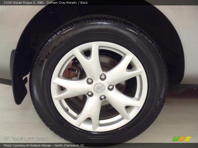 Gotham Gray Metallic / Black 2008 Nissan Rogue SL AWD