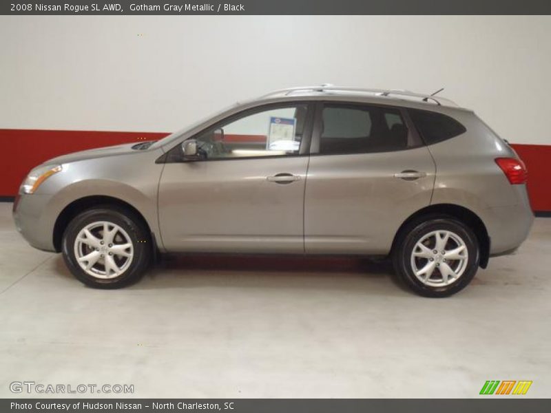 Gotham Gray Metallic / Black 2008 Nissan Rogue SL AWD