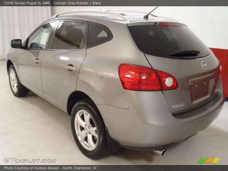 Gotham Gray Metallic / Black 2008 Nissan Rogue SL AWD
