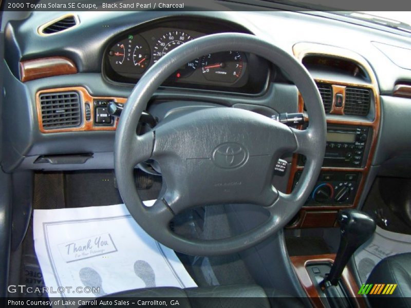 Black Sand Pearl / Charcoal 2000 Toyota Solara SE Coupe