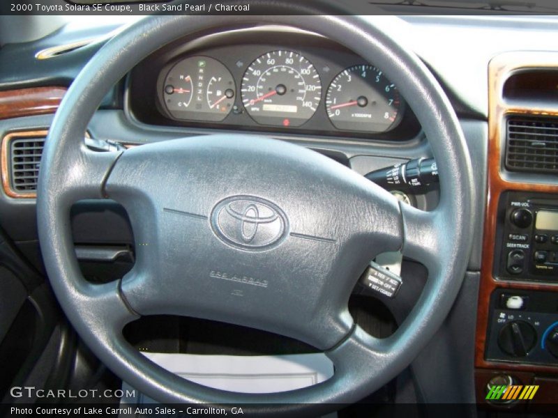 Black Sand Pearl / Charcoal 2000 Toyota Solara SE Coupe