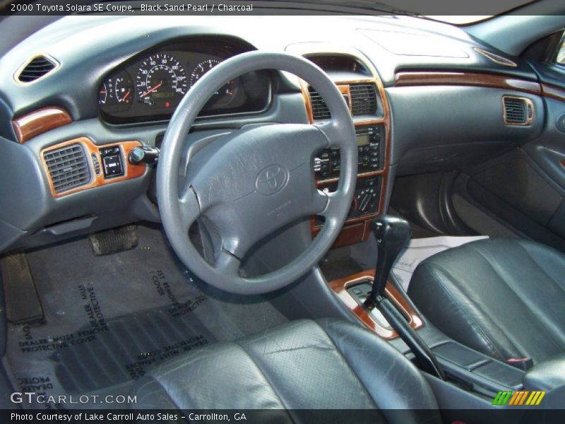 Black Sand Pearl / Charcoal 2000 Toyota Solara SE Coupe