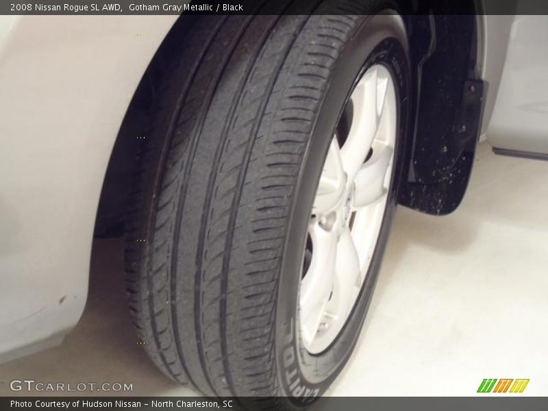 Gotham Gray Metallic / Black 2008 Nissan Rogue SL AWD