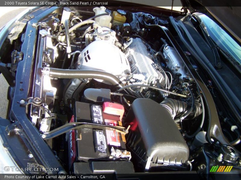 Black Sand Pearl / Charcoal 2000 Toyota Solara SE Coupe