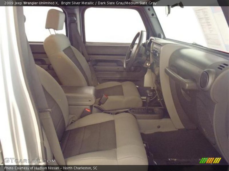 Bright Silver Metallic / Dark Slate Gray/Medium Slate Gray 2009 Jeep Wrangler Unlimited X