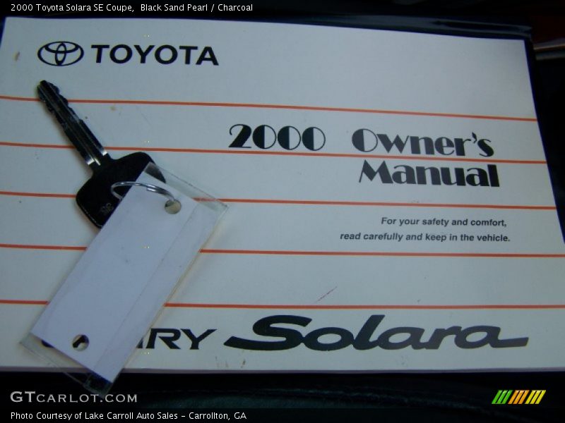 Black Sand Pearl / Charcoal 2000 Toyota Solara SE Coupe