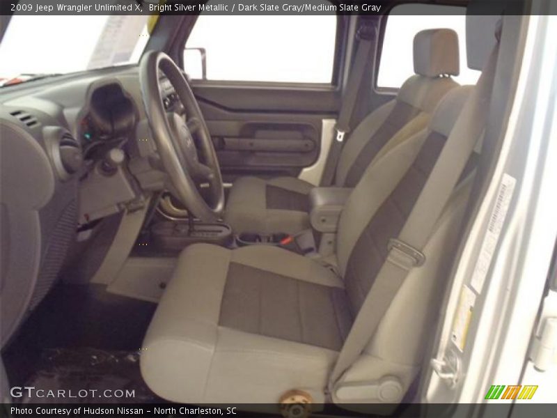 Bright Silver Metallic / Dark Slate Gray/Medium Slate Gray 2009 Jeep Wrangler Unlimited X