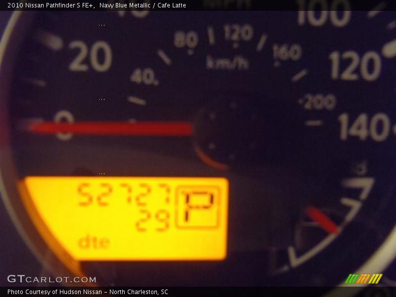 Navy Blue Metallic / Cafe Latte 2010 Nissan Pathfinder S FE+