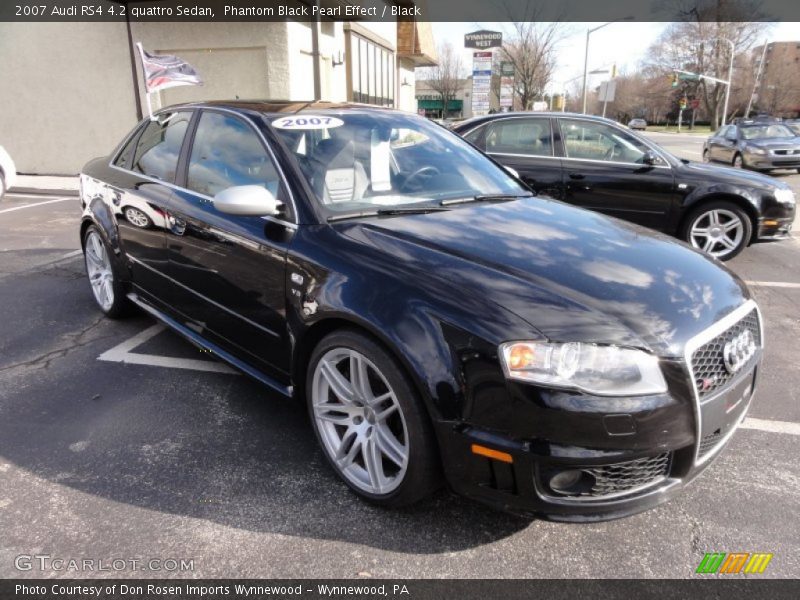 Phantom Black Pearl Effect / Black 2007 Audi RS4 4.2 quattro Sedan