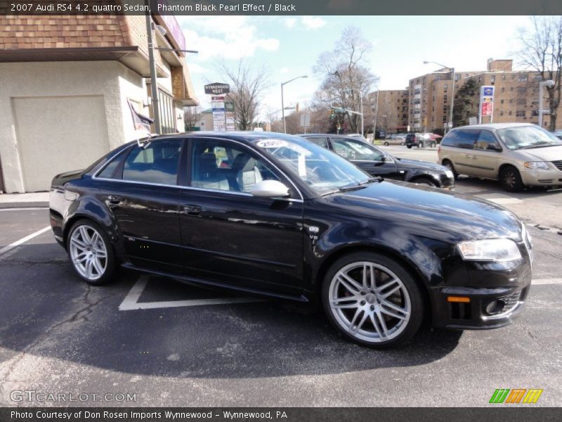 Phantom Black Pearl Effect / Black 2007 Audi RS4 4.2 quattro Sedan