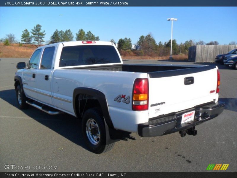 Summit White / Graphite 2001 GMC Sierra 2500HD SLE Crew Cab 4x4