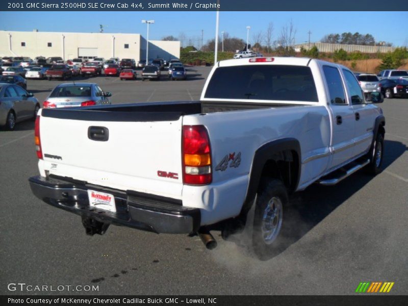 Summit White / Graphite 2001 GMC Sierra 2500HD SLE Crew Cab 4x4