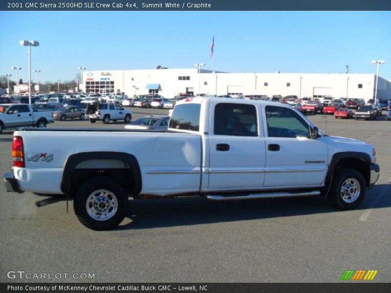 Summit White / Graphite 2001 GMC Sierra 2500HD SLE Crew Cab 4x4