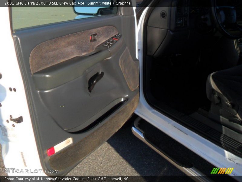 Summit White / Graphite 2001 GMC Sierra 2500HD SLE Crew Cab 4x4