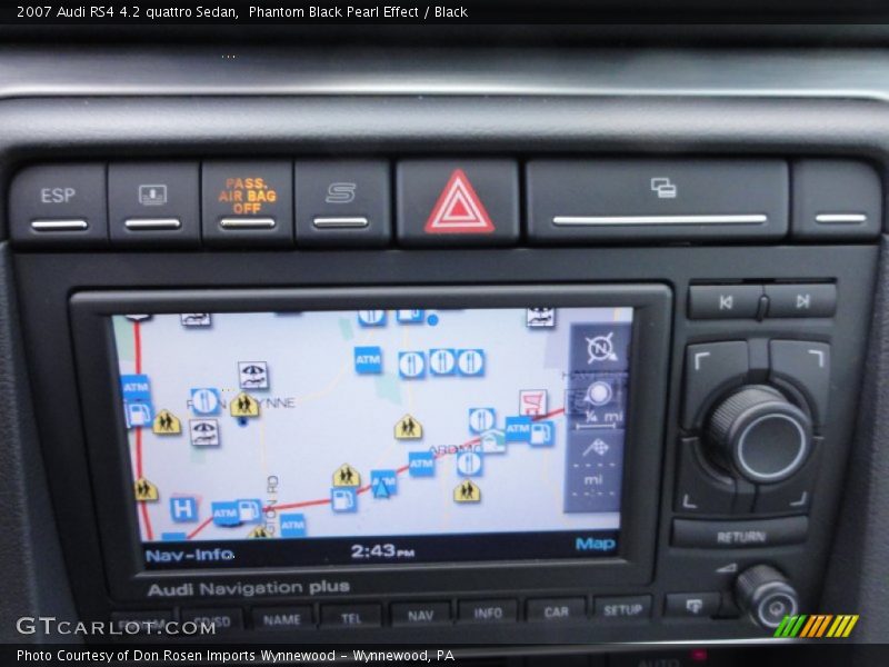 Navigation of 2007 RS4 4.2 quattro Sedan