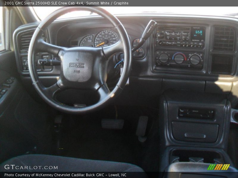 Summit White / Graphite 2001 GMC Sierra 2500HD SLE Crew Cab 4x4