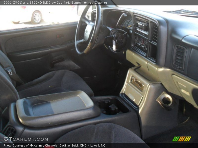 Summit White / Graphite 2001 GMC Sierra 2500HD SLE Crew Cab 4x4