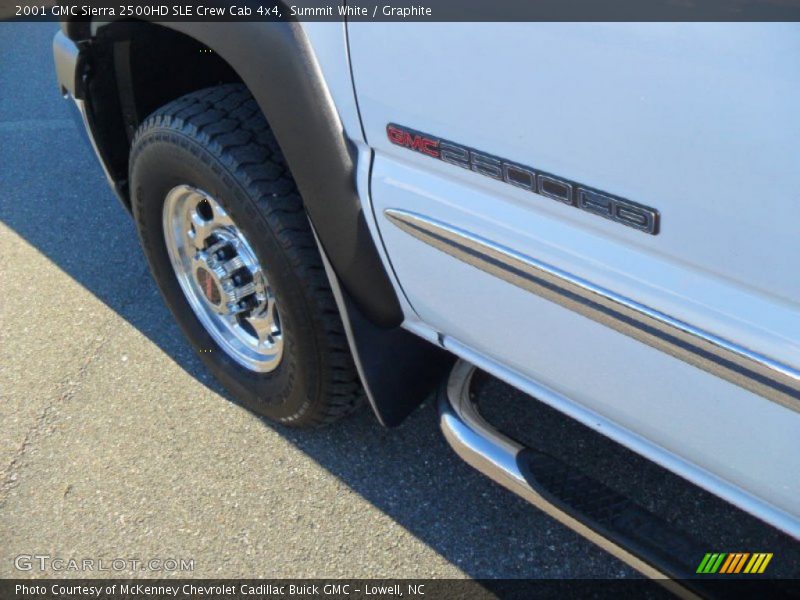 Summit White / Graphite 2001 GMC Sierra 2500HD SLE Crew Cab 4x4
