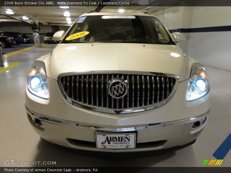 White Diamond Tri Coat / Cashmere/Cocoa 2008 Buick Enclave CXL AWD