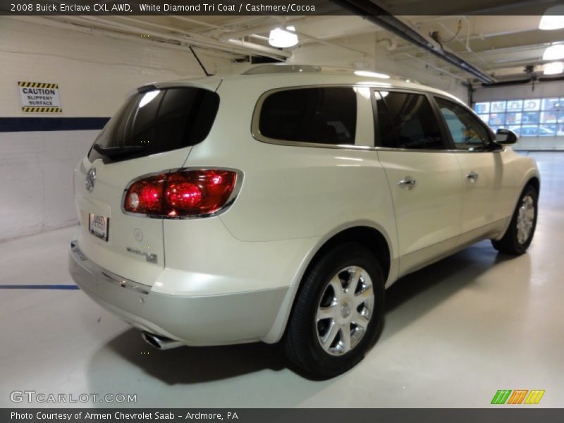 White Diamond Tri Coat / Cashmere/Cocoa 2008 Buick Enclave CXL AWD