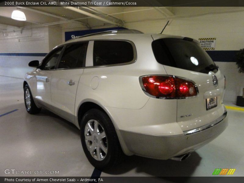 White Diamond Tri Coat / Cashmere/Cocoa 2008 Buick Enclave CXL AWD