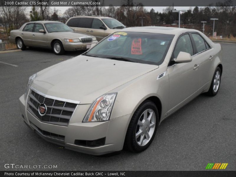 Gold Mist / Cashmere/Cocoa 2008 Cadillac CTS Sedan