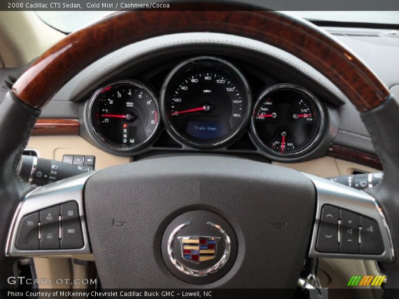 Gold Mist / Cashmere/Cocoa 2008 Cadillac CTS Sedan