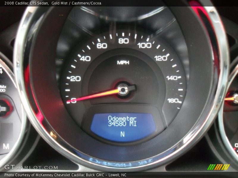 Gold Mist / Cashmere/Cocoa 2008 Cadillac CTS Sedan