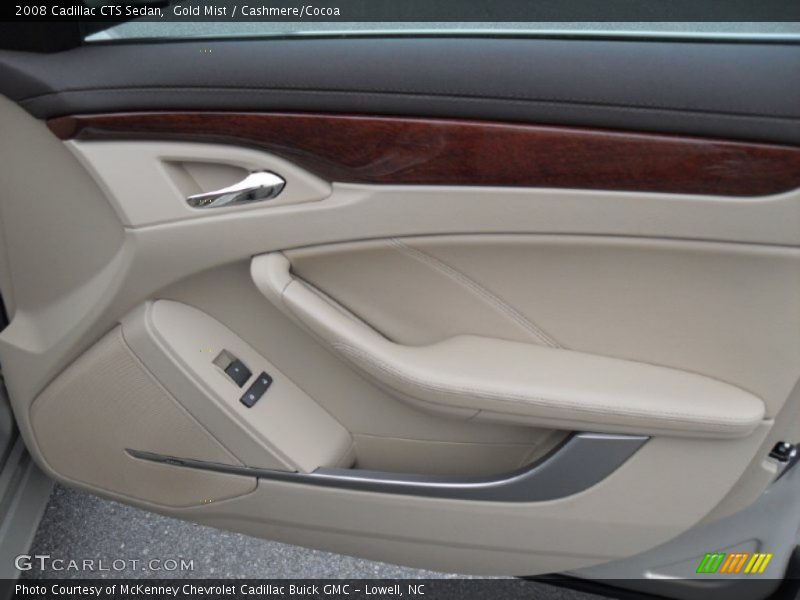 Gold Mist / Cashmere/Cocoa 2008 Cadillac CTS Sedan
