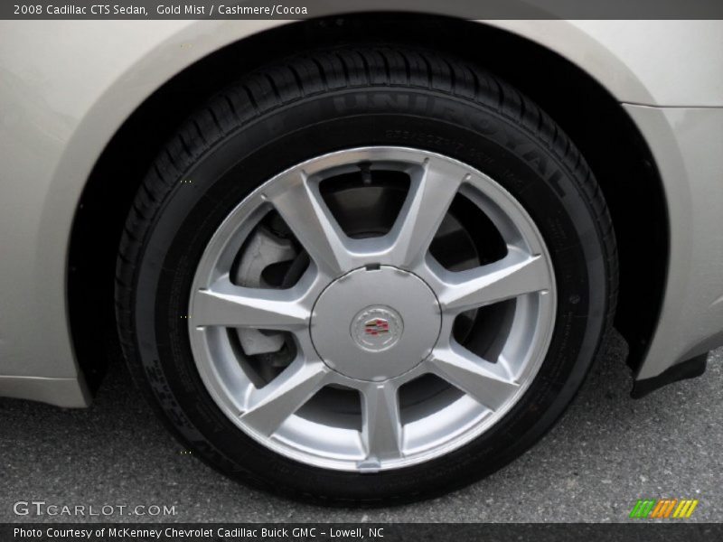 Gold Mist / Cashmere/Cocoa 2008 Cadillac CTS Sedan