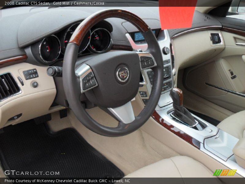 Gold Mist / Cashmere/Cocoa 2008 Cadillac CTS Sedan