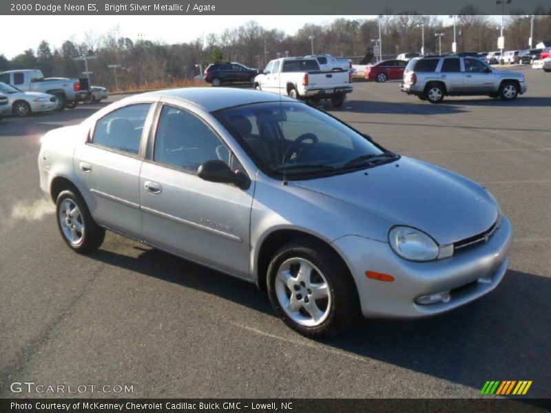 Bright Silver Metallic / Agate 2000 Dodge Neon ES